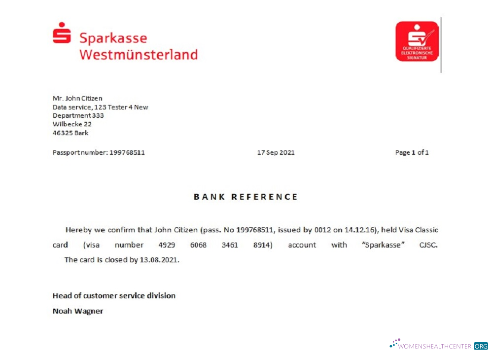 Download Germany Sparkasse closure reference Photoshop template